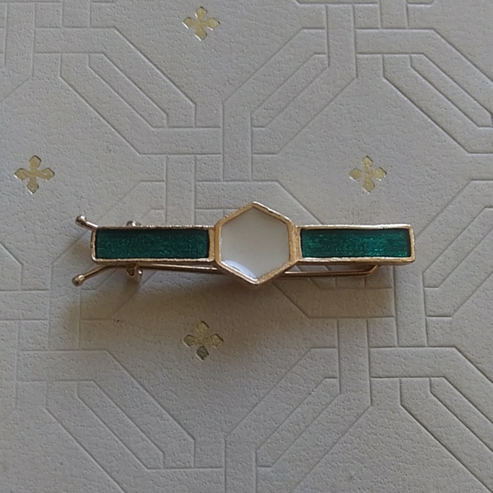 Vintage retro barrette boho art deco hair pin - Picture 1 of 3